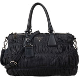 Prada Quiilted Nappa Leather Gaufre Satchel Handbag