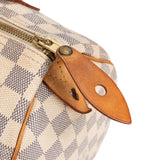 Louis Vuitton Monogram Damier Azur Speedy 30 Handbag