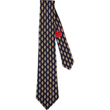 Hermès Poupées Print Silk Tie Krawatte