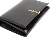 Yves Saint Laurent Python-Embossed Patent Leather Kate Wallet On Chain Crossbody Bag