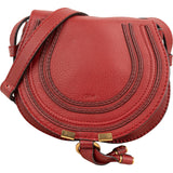 Chloé Grained Leather Mini Marcie Saddle Crossbody Bag