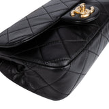 Chanel Quilted Lambskin Pearl Mini Single Flap Crossbody Bag - vintageandkickz