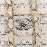 Chanel Quilted Tweed Single Flap Crossbody Bag