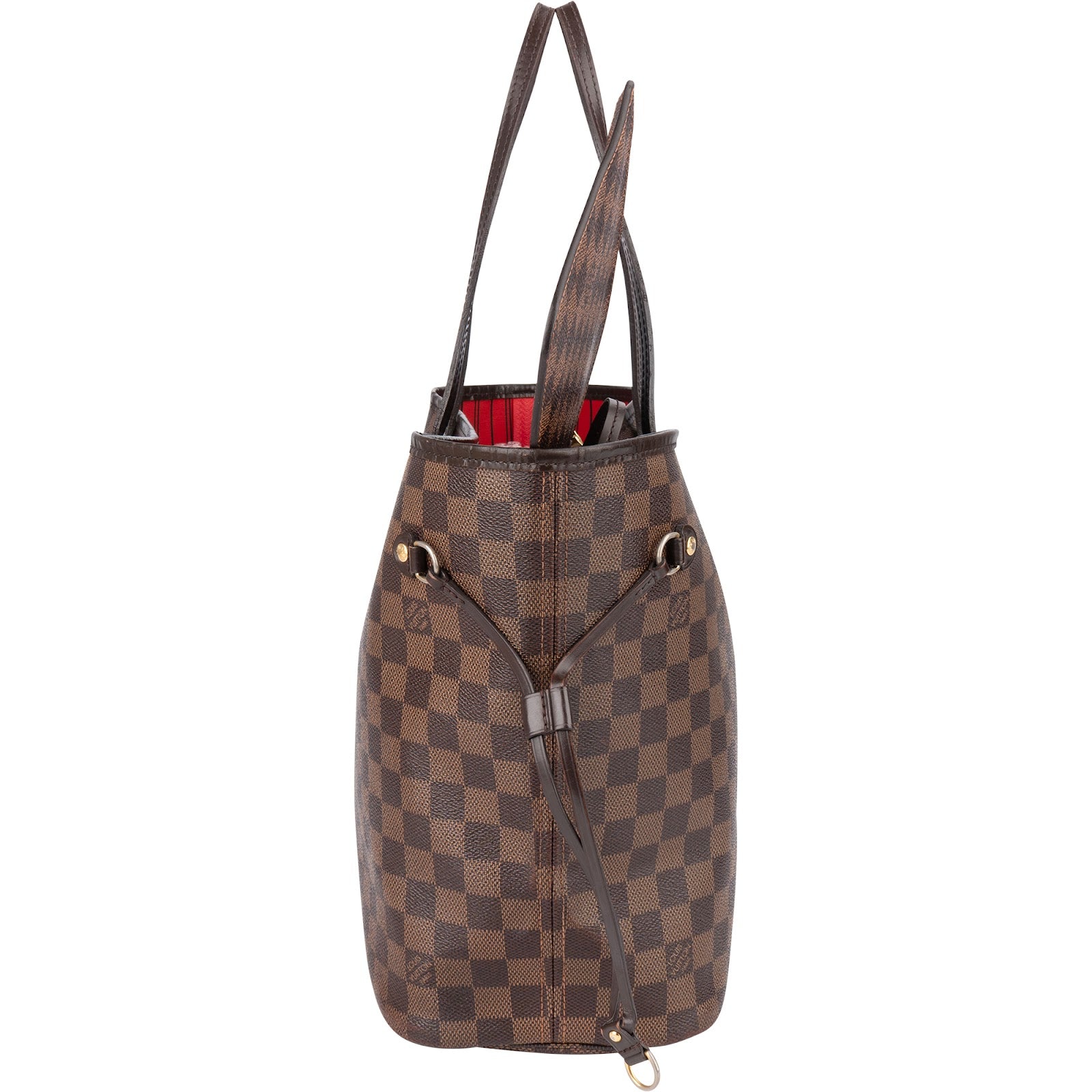 [🔄️B08 / F36] Louis Vuitton Monogram Damier Ebene Canvas Neverfull MM Shoulder Bag - vintageandkickz