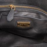 Miu Miu Grained Leather Dome Handbag