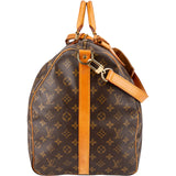 Louis Vuitton Monogram Canvas Keepall 60 Bandoulière Travel Bag