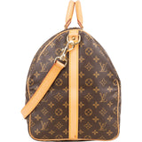 Louis Vuitton Monogram Canvas Keepall 55 Bandoulière Travel Bag