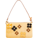 Louis Vuitton Monogram Vernis Fleurs Pochette Accessoires Handbag