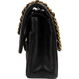 Chanel Quilted Lambskin 24K Gold Medium Double Flap Shoulder Bag
