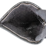 Chanel Quilted Patent Leather Fold-Over CC Clutch Bag
