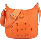Hermès Orange Epsom Leather Evelyne III GM Crossbody Bag