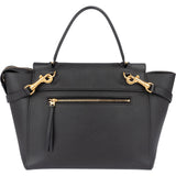 Celine Black Grained Calfskin Belt Handbag