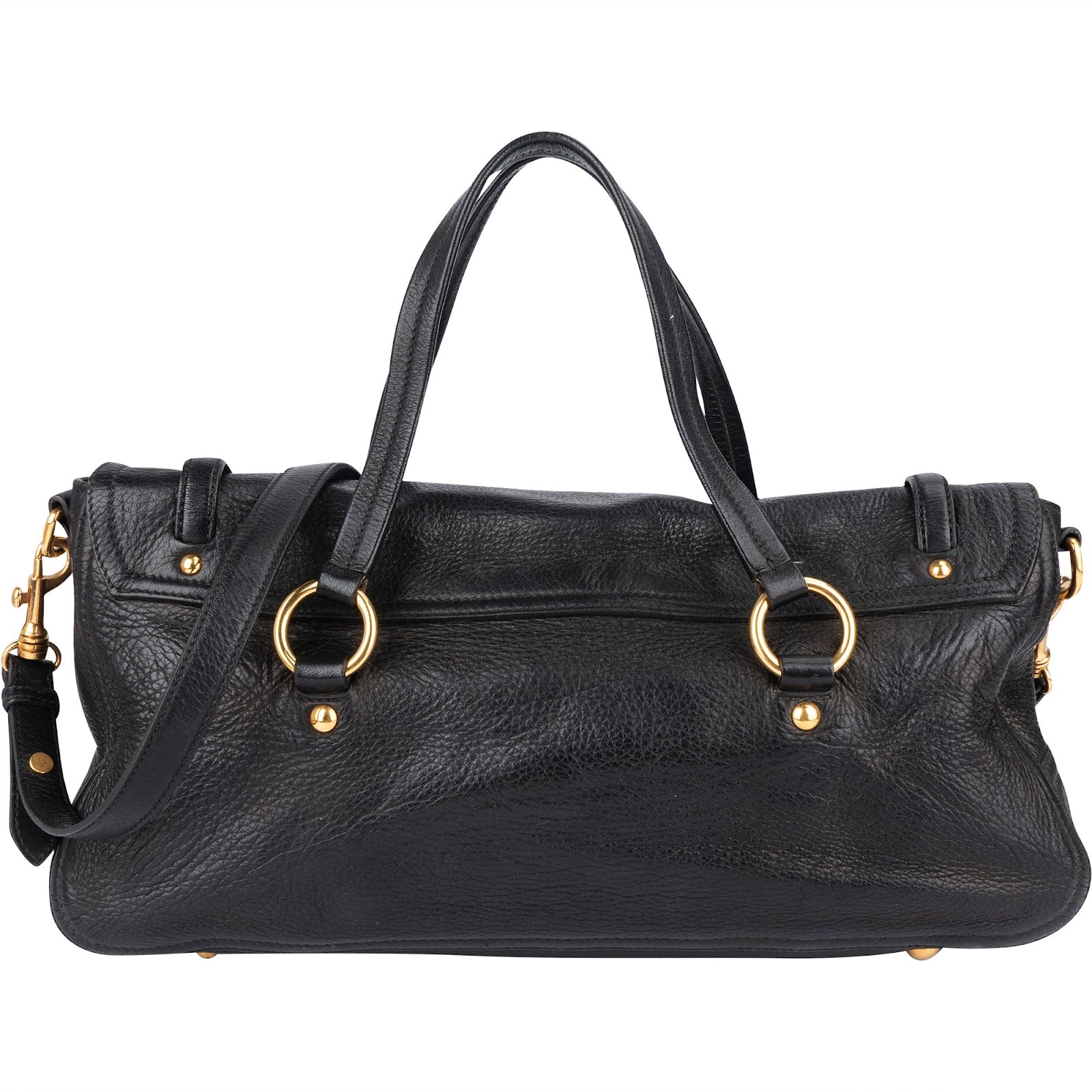 [🔄️B23 / F50] Miu Miu Vitello Lux Cofer Shoulder Bag - vintageandkickz