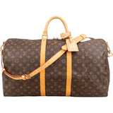 Louis Vuitton Monogram Canvas Keepall 55 Bandoulière Travel Bag
