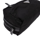 Prada Tessuto Nylon Saffiano Leather Cosmetic Pouch