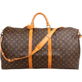 Louis Vuitton Monogram Canvas Keepall 60 Bandoulière Travel Bag