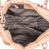 Prada Gaufre Leather Bauletto  Handbag