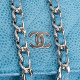 Chanel Quilted Caviar Leather Wallet On Chain Crossbody Bag