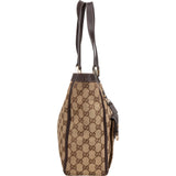 Gucci Monogram GG Canvas Abbey D-Ring Pocket Tote Shoulder Bag