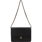 Chanel Quilted Lambskin Single Flap Shoulder Bag