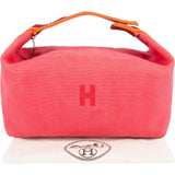 [🔄️B18 / F81] Hermès Canvas Bride-a-Brac Case Handbag - vintageandkickz