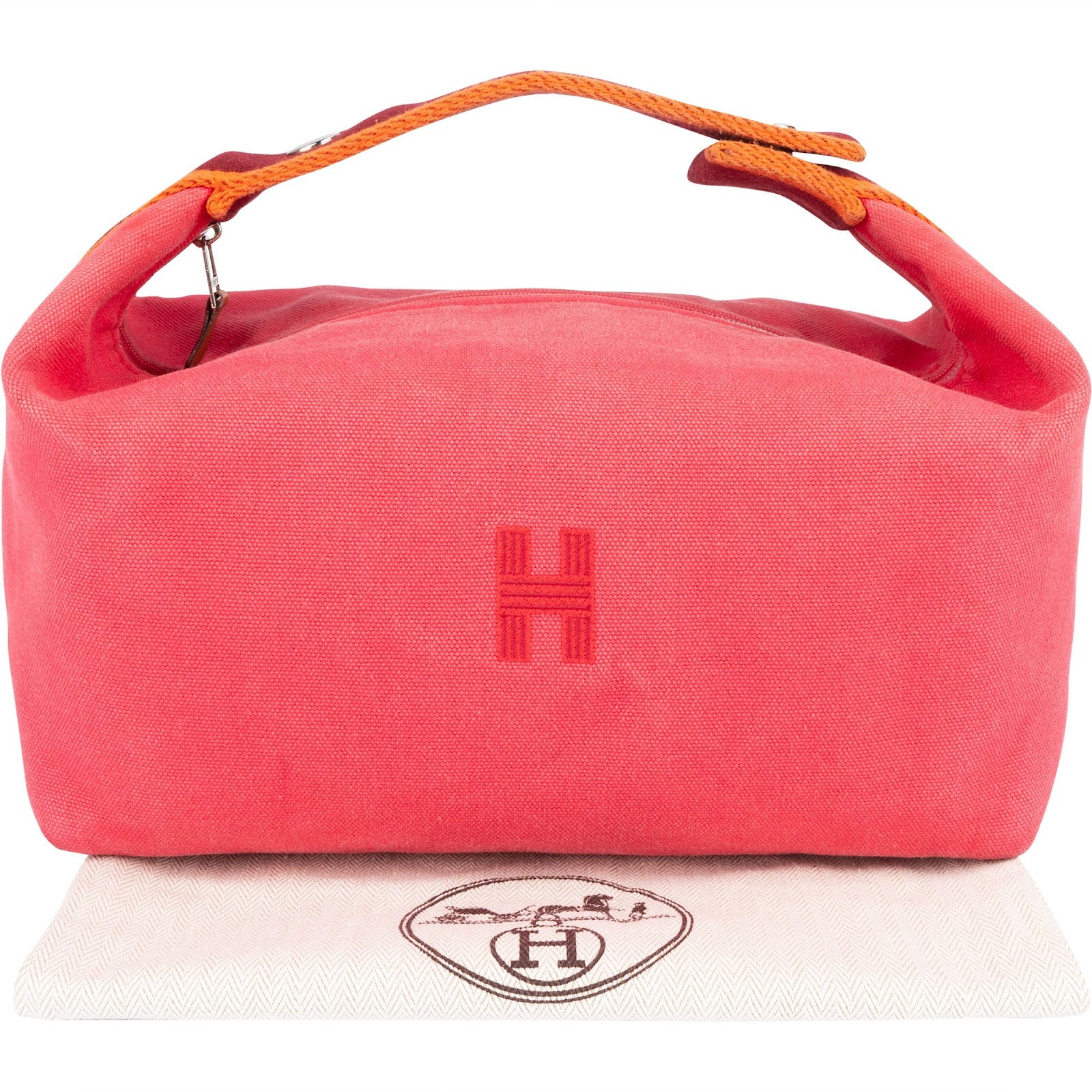 [🔄️B18 / F81] Hermès Canvas Bride-a-Brac Case Handbag - vintageandkickz