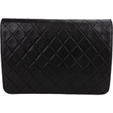 Chanel Quilted Lambskin 24K Single Flap Shoulder Bag