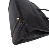 Hermès Noir Togo Leather Birkin 35 Gold Hardware Handbag