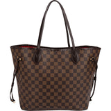 Louis Vuitton Monogram Damier Ebene Canvas Neverfull MM Shoulder Bag