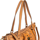 MCM Monogram Visetos Satchel Shoulder Bag
