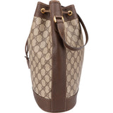 Gucci Monogram GG Supreme Canvas Drawstring Bucket Shoulder Bag