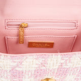 Chanel Quilted Tweed Top Handle CC Vanity Case Crossbody Bag