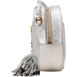 Saint Laurent Metallic Leather Lou Mini Camera Crossbody Bag