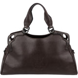 Cartier Brown Pebbled Leather Handbag