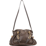 Chloé Brown Leather Paraty Shoulder Handbag