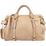 Miu Miu Vitello Lux Leather Bow Handbag