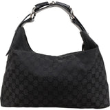 Gucci Monogram GG Canvas Horse Bit Hobo Handbag