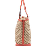 Gucci Monogram GG Canvas Large Bree Tote Shoulder Bag