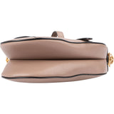 Christian Dior Pink Grained Calfskin Saddle Shoulder Bag