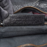 Balenciaga Black Arena Leather City Tote Handbag