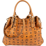 MCM Monogram Visetos Drawstring Hobo Handbag
