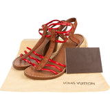 Louis Vuitton Patent Leather Monogram Idylle Wedge Sandals (37)