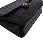 Chanel Quilted Lambskin 24K Gold Single Flap Shoulder Bag - vintageandkickz