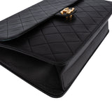 Chanel Quilted Lambskin 24K Gold Single Flap Shoulder Bag - vintageandkickz