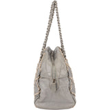 Chanel Crinkled Leather Braided Bowler Shoulder Bag