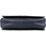 Miu Miu Blue Vitello Leather Tote Handbag