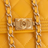 Chanel Quilted Lambskin Small Boy Wallet On Chain Crossbody Bag