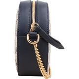 Gucci Monogram GG Supreme Small Oval Crossbody Bag