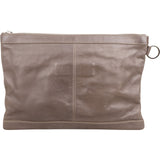 Balenciaga Taupe Arena Leather City Clutch