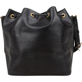 Louis Vuitton Noir Epi Leather Sac Noé Petit Shoulder Bag